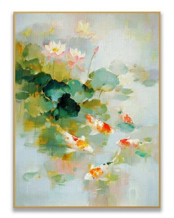 Stefano - Koi Among Lotus Dreams