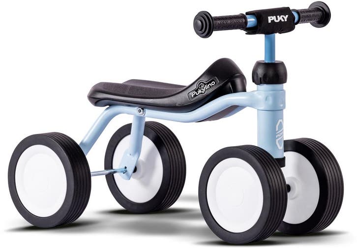 Pukylino oefenfiets met 4 wielen Retro Blauw 1+, Kinderen en Baby's, Speelgoed | Buiten | Voertuigen en Loopfietsen, Nieuw, Verzenden