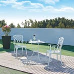Bistroset Vena tuinset 3-delig wit casa.pro, Tuin en Terras, Tuinsets en Loungesets, Verzenden, Nieuw