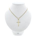 Gouden hanger van een kruis (Hanger of bedel), Sieraden, Tassen en Uiterlijk, Bedels, Ophalen of Verzenden, Gebruikt, Goud, Overige merken