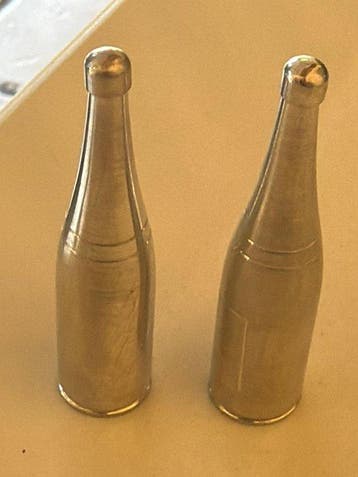 Bar (2) - .935 zilver - Champagne-kloppers