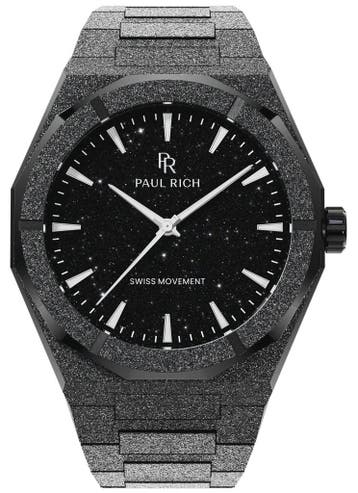 Paul Rich Frosted Star Dust II Void Black VOID03 horloge, Sieraden, Tassen en Uiterlijk, Horloges | Heren, Overige merken, Staal