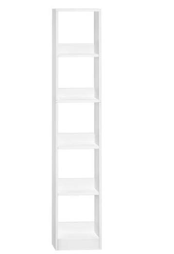 Witte open boekenkast 5 planken, Huis en Inrichting, Kasten | Boekenkasten, Verzenden, Nieuw