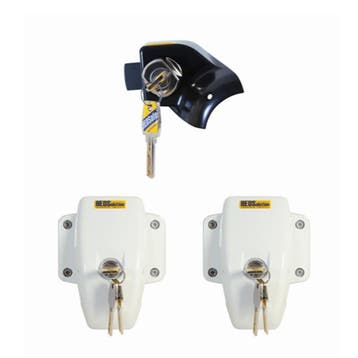HEOSafe Set Ducato + 2x Door Frame Lock Zwart Wit, Caravans en Kamperen, Camper-accessoires, Ophalen of Verzenden, Nieuw