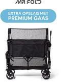 2dekans | Mr. Fold Bolderkar XXL - opvouwbaar - 400L - 300KG, Caravans en Kamperen, Ophalen of Verzenden, Zo goed als nieuw