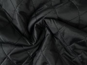 10 meter gewatteerde voering - Zwart, Hobby en Vrije tijd, 120 cm of meer, Zwart, Ophalen of Verzenden, Polyester