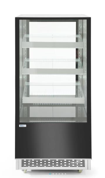 Koelvitrine Zwart | 3 Glazen Schappen | Beschikbaar in 3..., Verzenden, Nieuw in verpakking