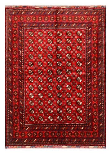 Afghan, Buchara, Handgeknochte unieke traditionele tapijt, Huis en Inrichting, Nieuw