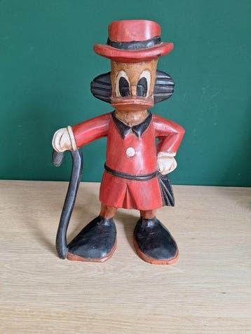 Beeldje - Uniek Vintage Disney Beeld – Oom Dagobert (Scrooge, Verzamelen, Nieuw