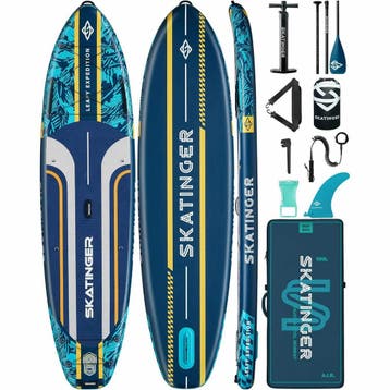 Skatinger Leafy Expedition Blue 350x89x15 (Touring) SUP B..., Watersport en Boten, Suppen, Ophalen of Verzenden, Nieuw