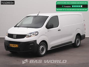 Fiat Scudo 102pk L3H1 Airco Cruise Parkeersensoren Euro6 L3, Stof, Gebruikt, Euro 6, Wit