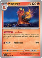 Magcargo 029/162 holo Temporal forces, Ophalen of Verzenden, Nieuw, Losse kaart, Foil