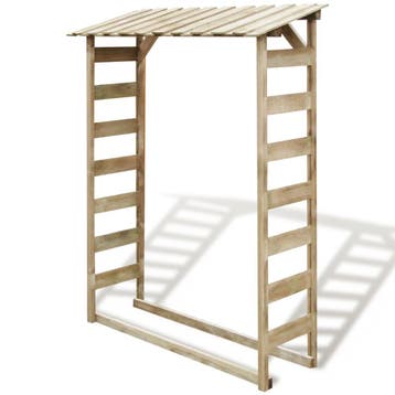 vidaXL Haardhoutopslag 150x44x176 cm geïmpregneerd, Verzenden, Nieuw