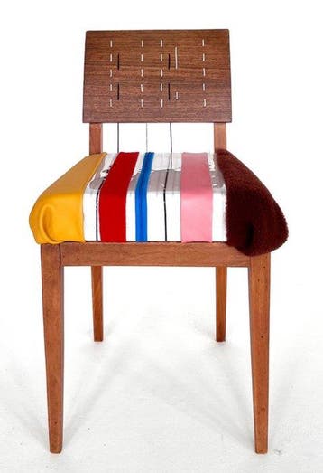 Stoel - Hout, Lakleer, Bont, Plastic - Stoel - PANOBJCT’s