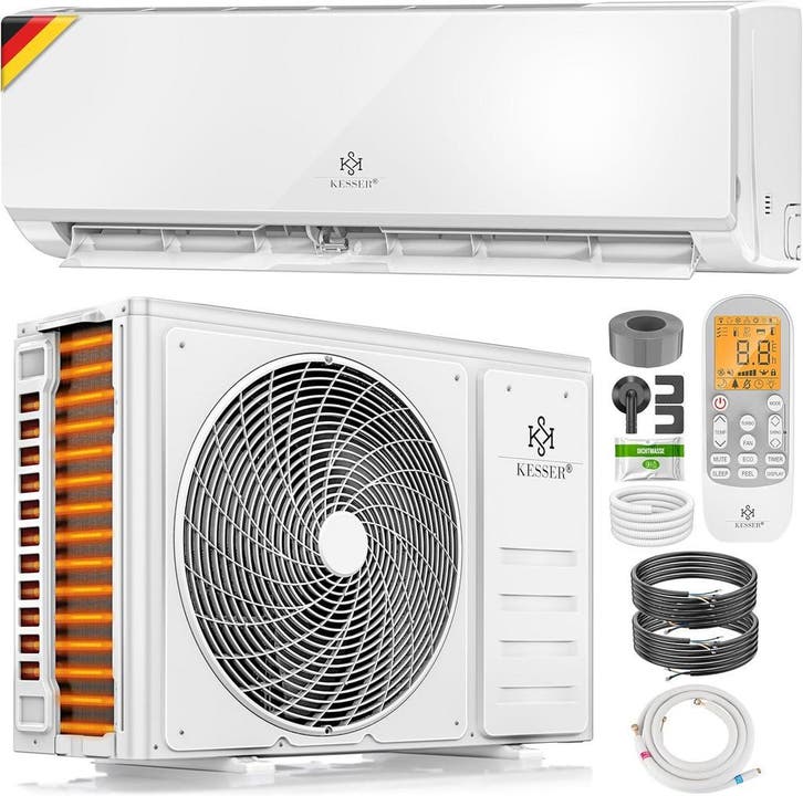 Airco split unit - Airconditioning - 9000 BTU - 2,6kW - App, Witgoed en Apparatuur, Airco's, Nieuw, Koelen en Ontvochtigen, Ventileren