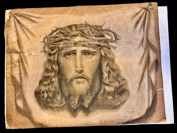 Duitse school (XIX) - El Velo de la Verónica / Santa Faz de, Antiek en Kunst