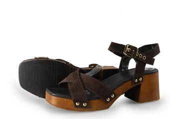 Manfield Sandalen in maat 38 Bruin, Bruin, Verzenden, Sandalen of Muiltjes, Zo goed als nieuw