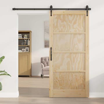 vidaXL Binnendeur 93 x 202 cm Multiplex Naturel, Verzenden, Nieuw