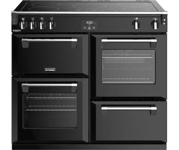 Stoves Richmond S1000 Ei Deluxe Zwart, Ophalen of Verzenden, Nieuw, Hete lucht