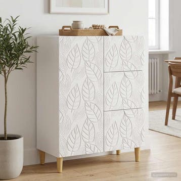 vidaXL Dressoir Hoogglans Wit 66 x 34,5 x 90 cm Bewerkt hout, Verzenden, Nieuw, Overige houtsoorten, Minder dan 50 cm