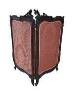 Kamerscherm - Hout, Zijde - 19e–20e eeuw