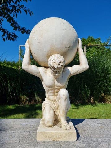 sculptuur, Atlas - 70 cm - Hars