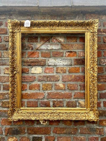 Lijst - 179. Antieke goud vergulde schilderijlijst. Voor
