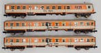 Fleischmann N - 8123, 8124 - Modeltrein personenwagen (3) -, Nieuw