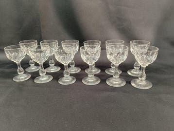 Val Saint Lambert - Wijnglas (12) - Nestor - Kristal
