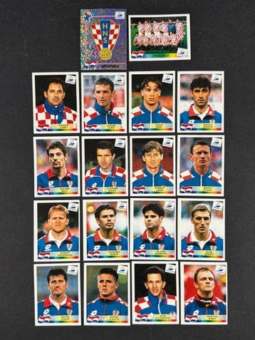 1998 Panini France 98 World Cup, Croatia complete team, Nieuw