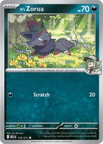 Ns Zorua 136/217 Ascended Heroes, Ophalen of Verzenden, Nieuw, Losse kaart, Foil
