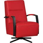 Leren draaifauteuil Award - Toledo Ferrari (felrood) -, Nieuw, Ophalen of Verzenden, 50 tot 75 cm, Industrieel, Modern