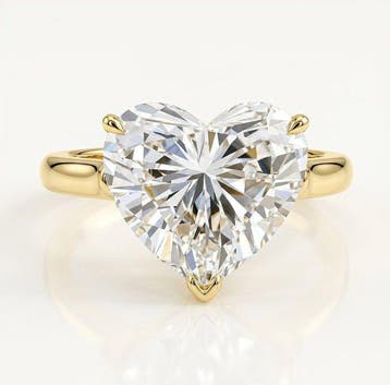 Ring - 14 karaat Geel goud - 5.00ct. tw. Diamant (Lab-grown), Nieuw