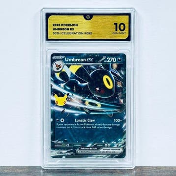 Pokémon Graded card - Umbreon ex 092- 30th Anniversary –, Nieuw
