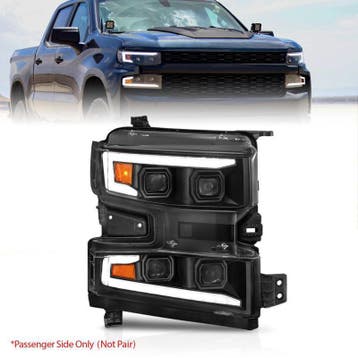 ANZO 19-22 Chevrolet Silverado 1500 LED Proj HL w/Lgt Bar, Auto-onderdelen, Verlichting, Ophalen of Verzenden, Nieuw