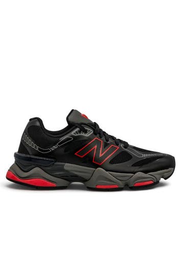 New Balance 9060 Black/Fire Cracker (Sneakers, Schoenen), New Balance, Verzenden, Zwart, Nieuw