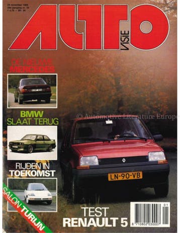 1984 AUTOVISIE MAGAZINE 24 NEDERLANDS, Nieuw, Author