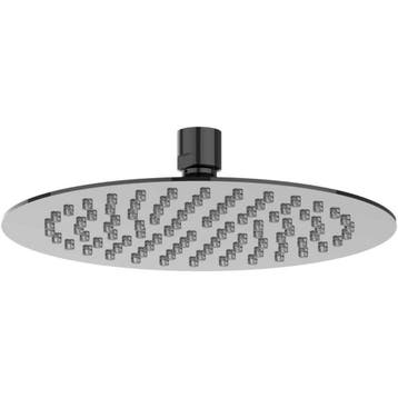 IVY Hoofddouche Slim 20 cm - Eco-air - Zwart Chroom, Ophalen of Verzenden, Nieuw