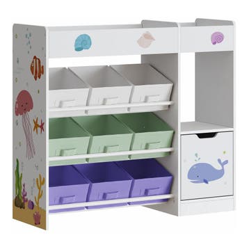 Kinderkast Søndreland open kast 80x90x29,5 cm aqua dream mot, Verzenden, Nieuw