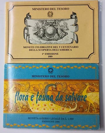 Italië. lire 200-500-1000 1989-1994 (Zonder minimumprijs)