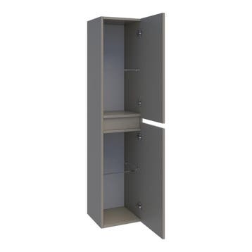 Brauer Joy - Hoge Kast - 160 cm - 2 Deuren - Greeploos -, Ophalen of Verzenden, Nieuw