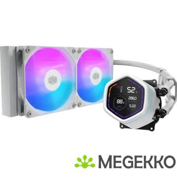 Cooler Master MasterLiquid Core Nex Digital 240 White ARGB, Verzenden, Nieuw