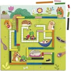 Educatief spel - GOULA - 1-10 Wiskunde - Help de hamsters..., Kinderen en Baby's, Verzenden, Nieuw