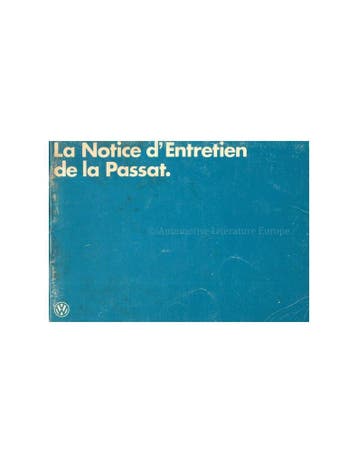 1979 VOLKSWAGEN PASSAT INSTRUCTIEBOEKJE FRANS