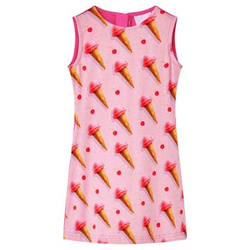 vidaXL Kinderjurk 140 felroze, Verzenden, Nieuw