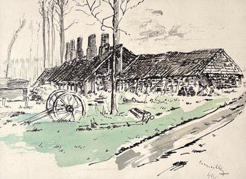 Corneille (1922-2010) - Paysage du Limbourg