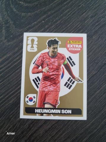 2026 Panini World Cup Stickers Heungmin Son Extra Sticker, Nieuw