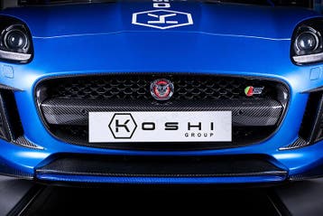 Jaguar F-Type Carbon Fiber Radiator Voor Grill cover, Verzenden