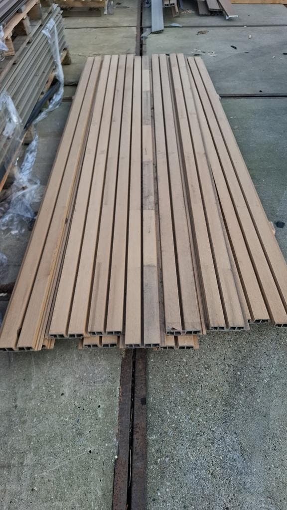 Gevelbekleding composiet red cedar, 3.3 x 17 x 290 cm, Tuin en Terras, Palen, Balken en Planken, Ophalen of Verzenden