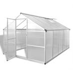 vidaXL Tuinkas met basisframe 7,55 m² versterkt aluminium, Verzenden, Nieuw